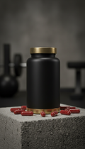 Testosterone Booster Matte Black Bottle